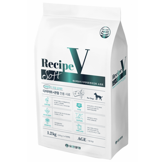 유한양행레시피브이 강아지 소프트 처방식사료, 다이어트+관절+중성화, 1.2kg