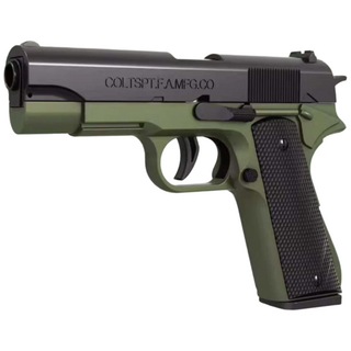 더영흥 M1911 탄피배출 자동 연발 너프건 권총, 그린, 1세트