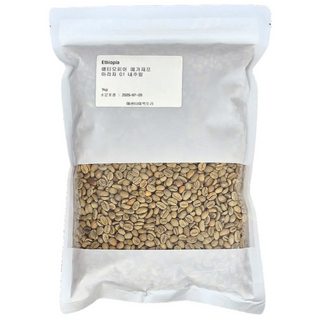 신선한 스페셜 에티오피아 아리차 G1 커피 생두, 500g, 1개