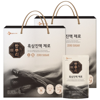 CJ 한뿌리 흑삼진액 제로, CJ공식 한뿌리 흑삼진액 제로 24포 2박스, 2박스