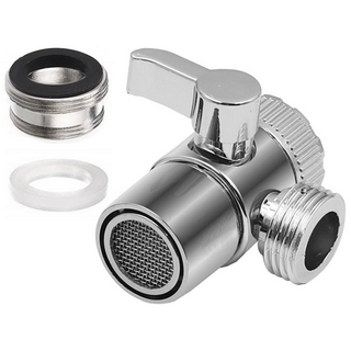 수도꼭지 변환어댑터 세면대 샤워기 연결 어댑터, 1개