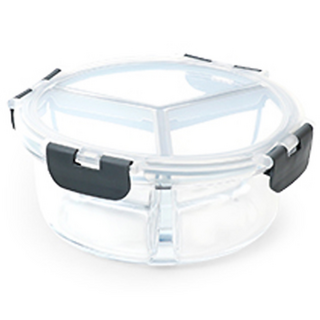 글라스듀 원형 3칸 찬통 실제 사용 모습