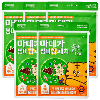 동국제약 마데카 썸머 향 패치 빅 12매 여름 야외활동 필수템 유아 썸머패치 천연 아로마 오일사용 마데카 썸머패치, 5개, 12개입