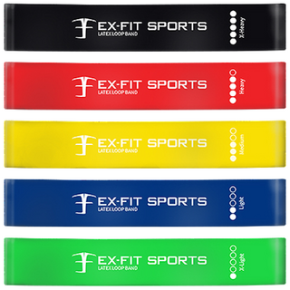 엑피트 라텍스 루프밴드 운동시설 대량납품등급, 5종세트, 1개