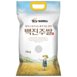 25년 햅쌀 찰지고 맛있는 백진주쌀, 상등급, 1개, 5kg