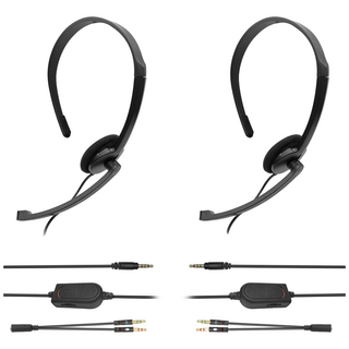 [ES-02A4]2개 1세트/헤드셋/콜센터/고객센터/상담사/상담원/전화상담/TM/텔레마케터/상황실/스마트폰/PC/노트북/변환어댑터포함