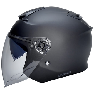 오토바이헬멧 RS10 스탠다드 초경량 스쿠터 오픈페이스 헬멧 1050g(바라클라바), 무광블랙, 2XL