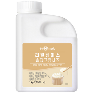 흥국 리얼 베이스 솔티 크림 치즈 라떼 카페, 1kg, 2개, 1개입