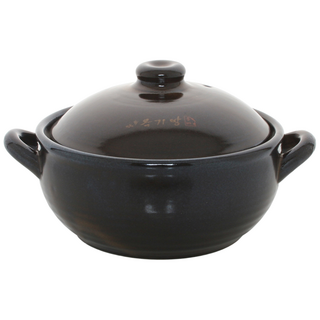 국산 예산도자기 황토 뚝배기 내열냄비, 1개, 20.6cm