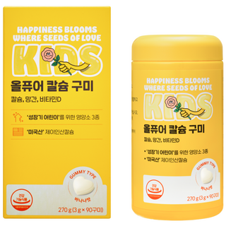 비비드몽타주 올퓨어 키즈 칼슘 구미 90개입 1개월분, 1개, 270g