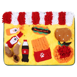 히야펫 노즈워크 매트 시리즈 햄버거 에디션, 옐로우, 1개