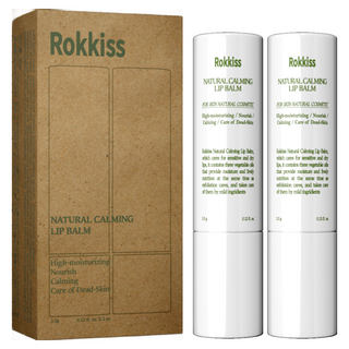 록키스 네츄럴 카밍 립밤, 무색, 3.5g, 2개