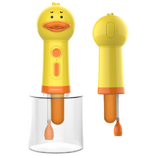 딩동펫 프리미엄 목욕 애니멀 자동 거품기, 옐로우, 1개