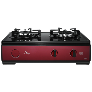 [전국설치]SK매직 2구 가스레인지 스탠딩 와인 인덕션 고화력 가스렌지 LNG, GRA-CU250R(와인)
