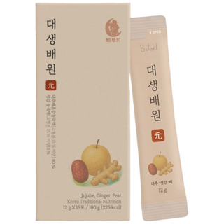 베투키 으뜸원 대생배원 보은 대추 생강 배 감기예방 액상 즙 스틱, 1개, 15개입, 12mg