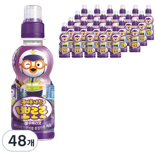 팔도 귀여운내친구 뽀로로 블루베리맛, 235ml, 48개