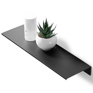 이모네연구소 무타공 욕실 벽 선반, 블랙, 1개