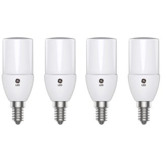 GE루미트론 삼파장 LED전구 브라이트 스틱 5W E14 E17 X 4입, 스틱 5W E17(17mm), 전구색(노란빛)