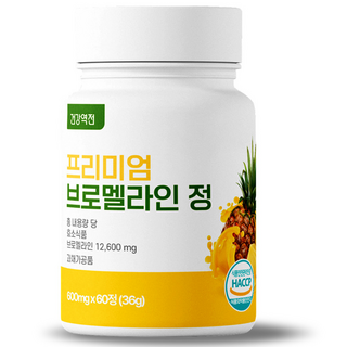 건강역전 브로멜라인 퀘르세틴 파인애플 효소, 1개, 60정