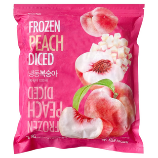 웰루츠 냉동 백도 복숭아 다이스, 1개, 1kg