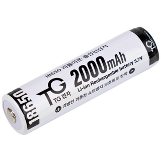TG전자 18650 배터리 2000mAh 리튬이온 3.7v 충전 건전지, 1개입, 1개
