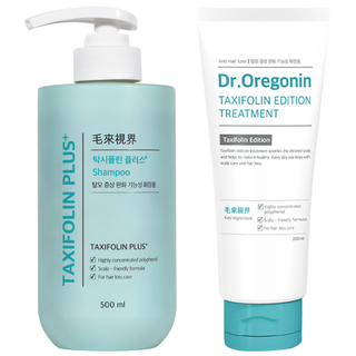 [탁시폴린 샴푸&트리트먼트] 탈모 고민 자극 없이 해결! 진달래를 담은 비건 탈모케어 2종 set 식물성 폴리페놀, 1개, 500ml