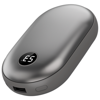 10000mAh 손난로 보조배터리 2in1 휴대용 핫팩 겸용 C타입 고속충전, 그레이, 어디나