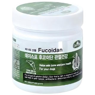 데이스포 후코이단 강아지 영양제 250g 관절 종합 피부 장 영양간식 져키 면역력 간식, 1개