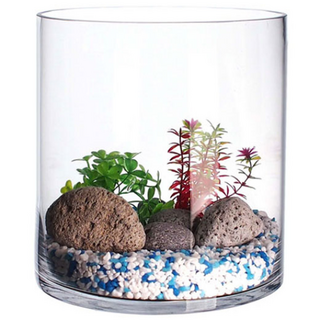 잎새몰 미니어항 구피수족관 원통20*20 어항세트 어항, 1개