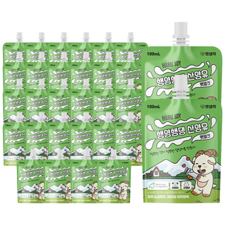 펫생각 프리미엄 멸균 고양이 강아지 산양유 청정 뉴질랜드 펫밀크 무항생제 필수 아미노산 고단백 노령견 칼슘, 30개, 100ml, 우유맛