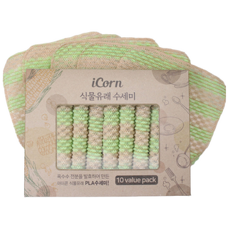 수사사 국산 생분해 주방 옥수수 수세미 10장, 10개, 1개