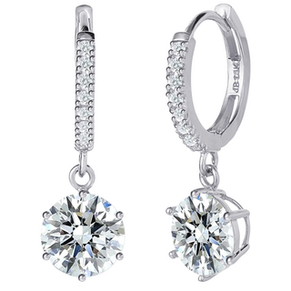 [GRA인증서/엑설런트컷] 0.5~1캐럿 남주 모이사나이트 솔리테어 다이아 원터치 귀걸이 MOER0009