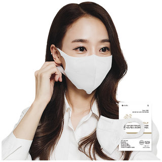 시노텍스 프리미엄라이트 새부리형 컬러 여름 마스크 중형, 1개입, 40개, 화이트