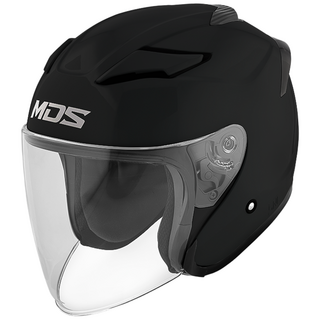 MDS 볼투스 오픈페이스 헬멧 솔리드 유광 블랙, M