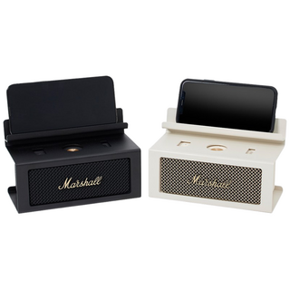 마블홀릭 마샬 앰버튼 스피커 전용 케이스 스탠드 스마트폰 거치대 엠버튼, 크림