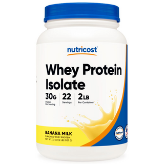 뉴트리코스트 웨이프로틴 아이솔레이트 분리 유청 단백질 WPI 바나나우유맛 2LB, 1개, 907g