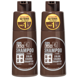 딱한번 염색샴푸 프리미엄300 (흑갈색 2개) 블랙모샴푸 간편염색약 새치커버샴푸 옻성분NO 암모니아냄새NO 간편 염색샴푸 새치케어샴푸, 흑갈색 300ml, 300ml, 2개