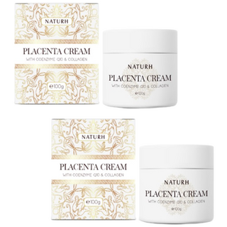 Naturh Placenta cream_ Q10+collagen 100g _나투르 플라센타 태반 크림_큐텐+콜라겐 100g_2개[원산지 호주], 3개