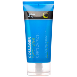 Farm stay 植物莊園 膠原蛋白夜間晚安面膜, 120ml, 1個