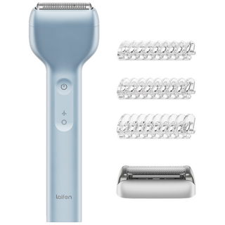 라이펀 Laifen 전기면도기 T1 Pro 트리머 세트 전동 휴대용 미니 왕복형 일자형 건식 습식 IPX7 방수, 메탈 블루