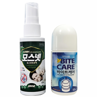동국제약 바이트케어 50ml + 모스넷 60ml 세트, 1세트