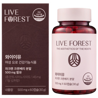 라이브포레스트 와이이뮤 요로 케어, 1박스, 60정