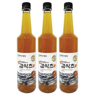 자연과발효 5년숙성 자연발효 감식초 750ml 항아리숙성, 3개