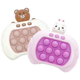 토이토 1+1세트 푸쉬팝 게임기 아기곰 토끼 팝잇게임기 스피드킹 미니 푸시팝 보드게임, 아기곰+토끼, 1개