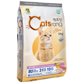캐츠랑 전연령 리브레 고양이 사료, 닭+참치, 5kg, 1개