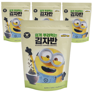 Manjun 小小兵聯名韓式海苔酥, 40g, 4包