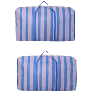 라워스 초대용량 이불수납 사입 이사 가방, 2개, 보라색