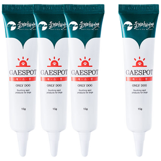 울지마마이펫 긴급진정 강아지연고 프리미엄 개스팟3+1, 15g, 4개