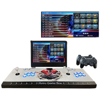 모노픽스 휴대용 레트로 게임기 이동식 한글지원 접이식 조이스틱 오락기 17인치 가정용 4인, 충전형14인치/컨트롤러0