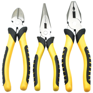 8인치 니퍼+펜치+롱노우즈 3종세트, 1세트